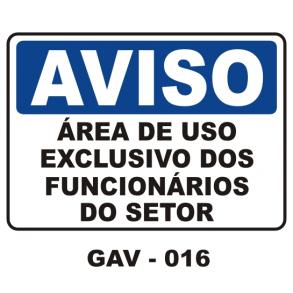 PLACAS DE AVISO