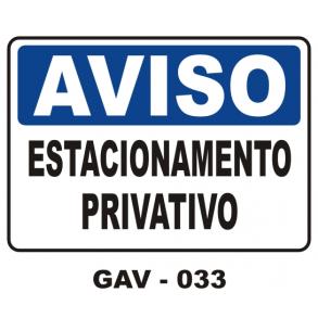 PLACAS DE AVISO