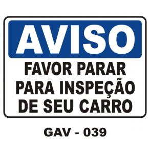 PLACAS DE AVISO