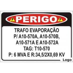 PLACAS P/ TRAFO