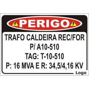PLACAS P/ TRAFO